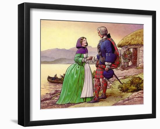 Bonnie Prince Charles and Flora Macdonald-Pat Nicolle-Framed Giclee Print