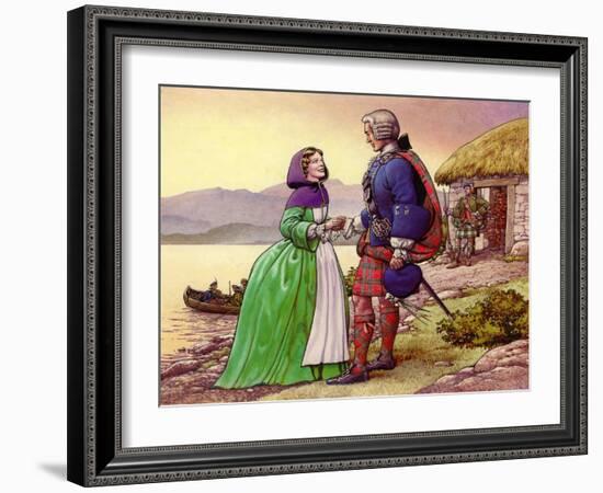 Bonnie Prince Charles and Flora Macdonald-Pat Nicolle-Framed Giclee Print