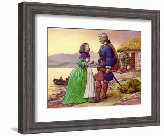 Bonnie Prince Charles and Flora Macdonald-Pat Nicolle-Framed Giclee Print