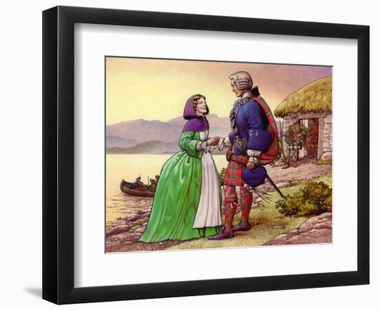 Bonnie Prince Charles and Flora Macdonald-Pat Nicolle-Framed Giclee Print