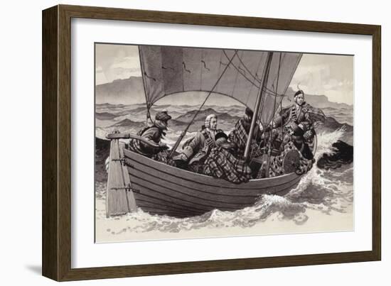 Bonnie Prince Charlie Sets Out for the Isle of Skye-Pat Nicolle-Framed Giclee Print