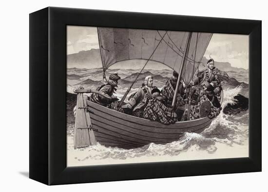 Bonnie Prince Charlie Sets Out for the Isle of Skye-Pat Nicolle-Framed Premier Image Canvas