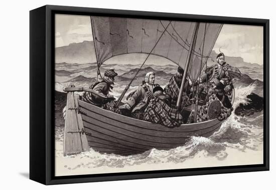 Bonnie Prince Charlie Sets Out for the Isle of Skye-Pat Nicolle-Framed Premier Image Canvas