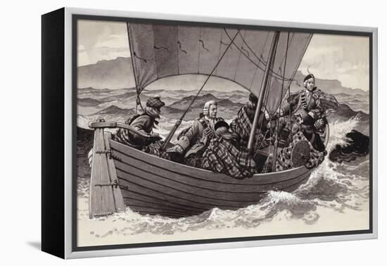 Bonnie Prince Charlie Sets Out for the Isle of Skye-Pat Nicolle-Framed Premier Image Canvas