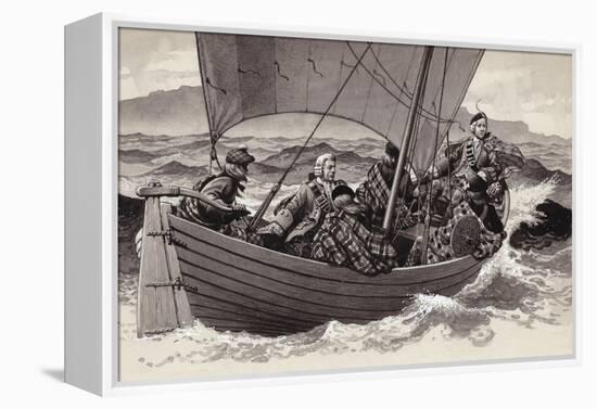 Bonnie Prince Charlie Sets Out for the Isle of Skye-Pat Nicolle-Framed Premier Image Canvas