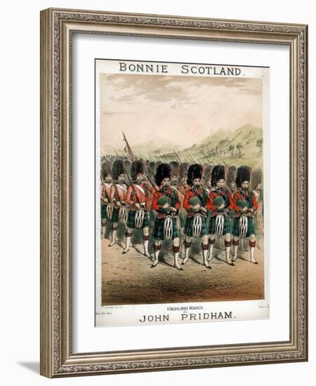 Bonnie Scotland, Sheet Music Cover, C1860-T Packer-Framed Giclee Print