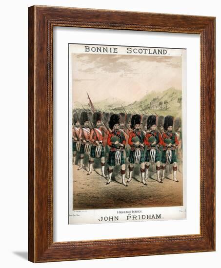 Bonnie Scotland, Sheet Music Cover, C1860-T Packer-Framed Giclee Print