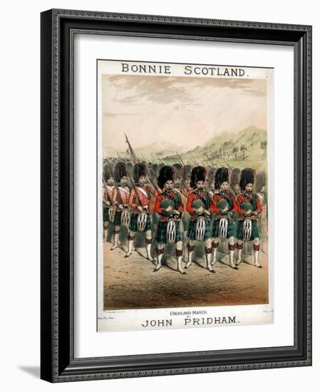 Bonnie Scotland, Sheet Music Cover, C1860-T Packer-Framed Giclee Print