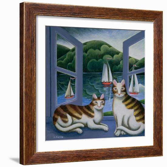 Bonny and Clyde-Jerzy Marek-Framed Giclee Print