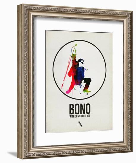 Bono Watercolor-David Brodsky-Framed Art Print