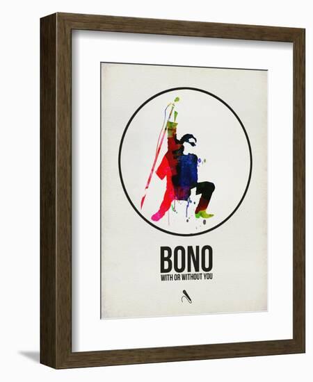 Bono Watercolor-David Brodsky-Framed Art Print