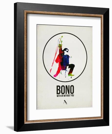 Bono Watercolor-David Brodsky-Framed Art Print