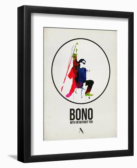 Bono Watercolor-David Brodsky-Framed Art Print