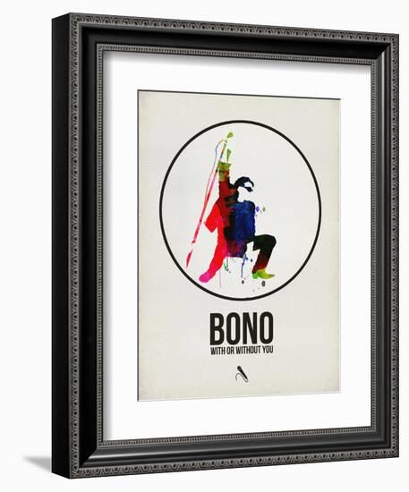 Bono Watercolor-David Brodsky-Framed Art Print