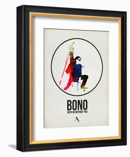 Bono Watercolor-David Brodsky-Framed Art Print