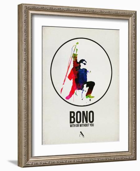 Bono Watercolor-David Brodsky-Framed Art Print