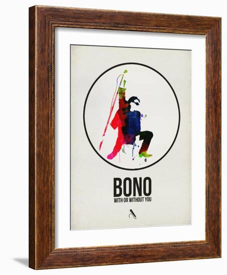 Bono Watercolor-David Brodsky-Framed Art Print