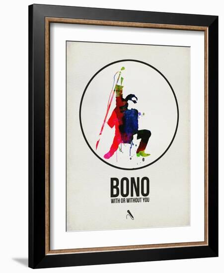 Bono Watercolor-David Brodsky-Framed Art Print