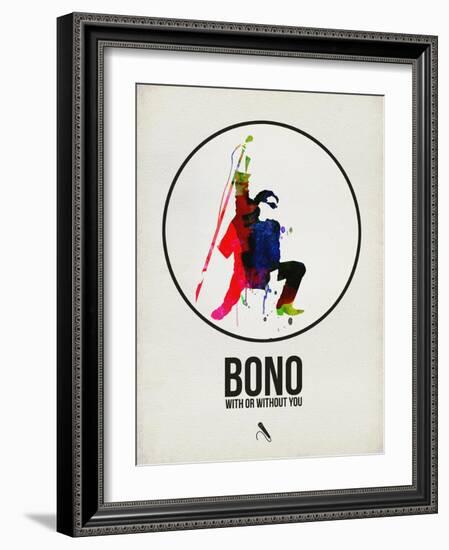 Bono Watercolor-David Brodsky-Framed Art Print