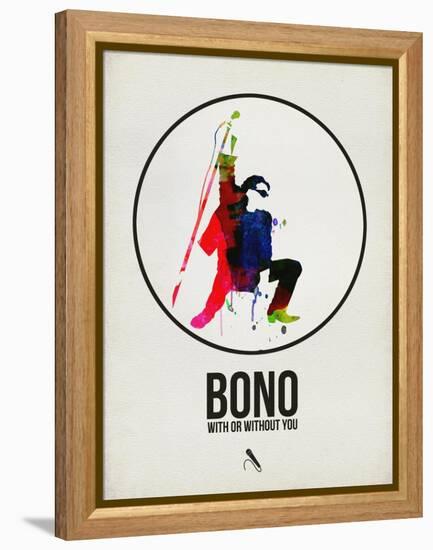 Bono Watercolor-David Brodsky-Framed Stretched Canvas