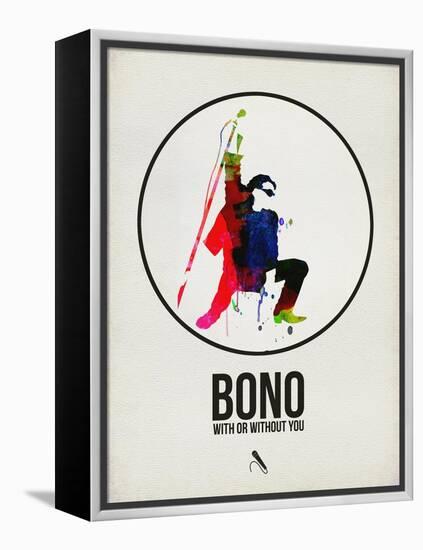 Bono Watercolor-David Brodsky-Framed Stretched Canvas