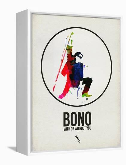 Bono Watercolor-David Brodsky-Framed Stretched Canvas