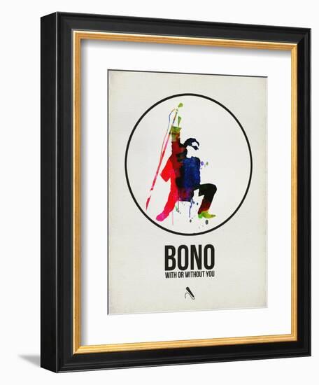 Bono Watercolor-David Brodsky-Framed Premium Giclee Print