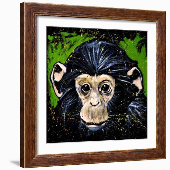 Bonobo Monkey-null-Framed Art Print