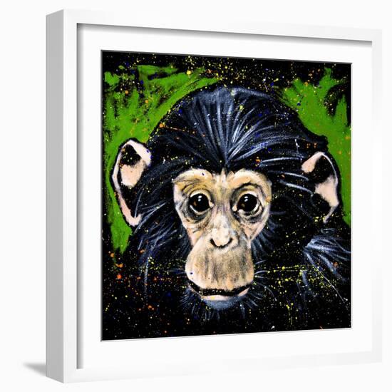 Bonobo Monkey-null-Framed Art Print