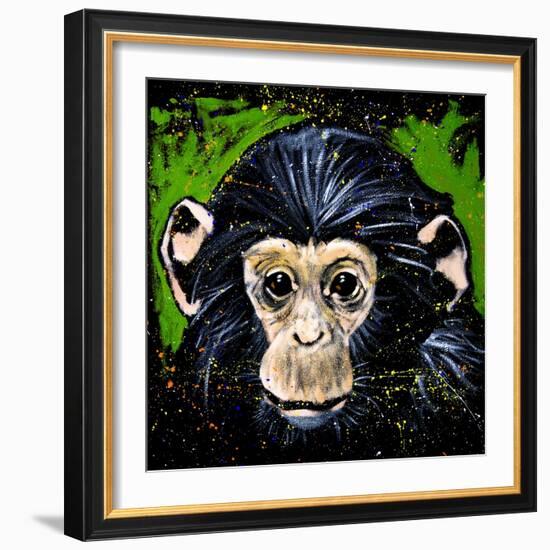 Bonobo Monkey-null-Framed Art Print