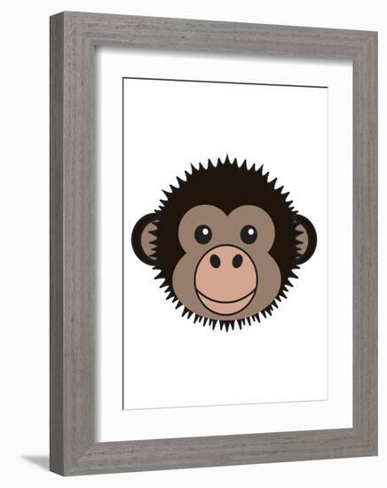 Bonobo-null-Framed Art Print