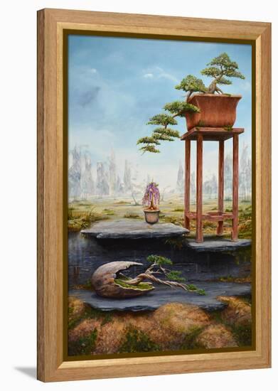 Bonsai Fantasy, 2016 (Oil on Canvas)-Trevor Neal-Framed Premier Image Canvas