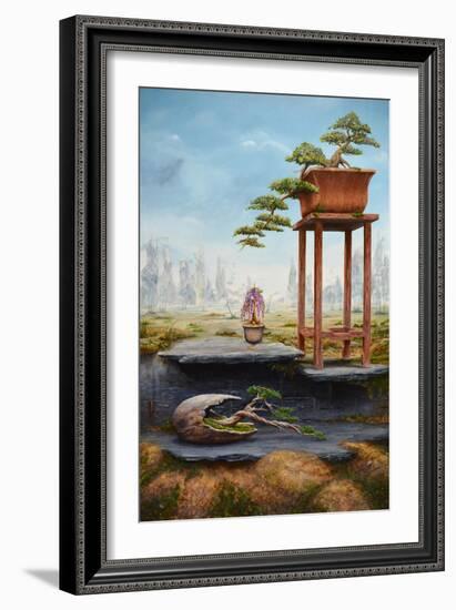 Bonsai Fantasy, 2016 (Oil on Canvas)-Trevor Neal-Framed Giclee Print