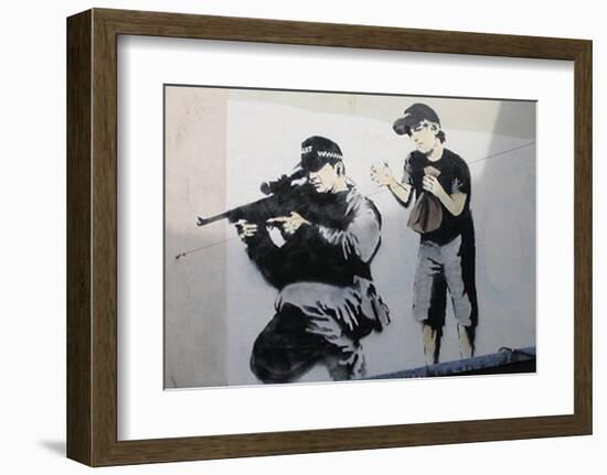 Boo!-Banksy-Framed Art Print