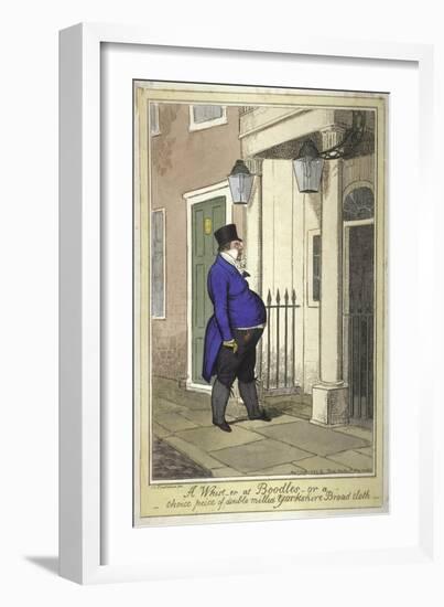 Boodle's Club, 1820-Isaac Cruikshank-Framed Giclee Print