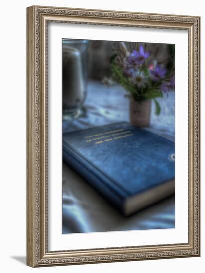 Book and Flowers-Nathan Wright-Framed Photographic Print