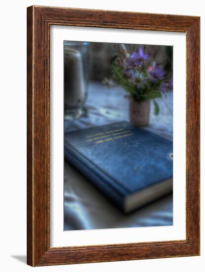 Book and Flowers-Nathan Wright-Framed Photographic Print