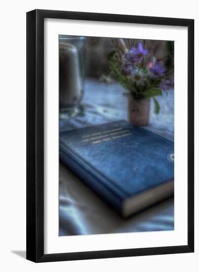 Book and Flowers-Nathan Wright-Framed Photographic Print