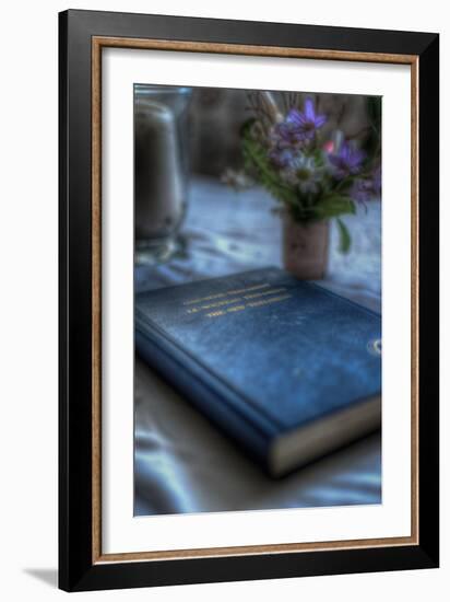 Book and Flowers-Nathan Wright-Framed Photographic Print