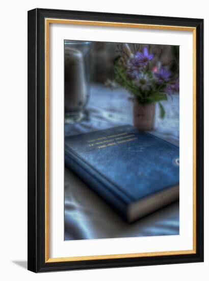 Book and Flowers-Nathan Wright-Framed Photographic Print