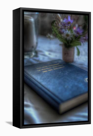 Book and Flowers-Nathan Wright-Framed Premier Image Canvas