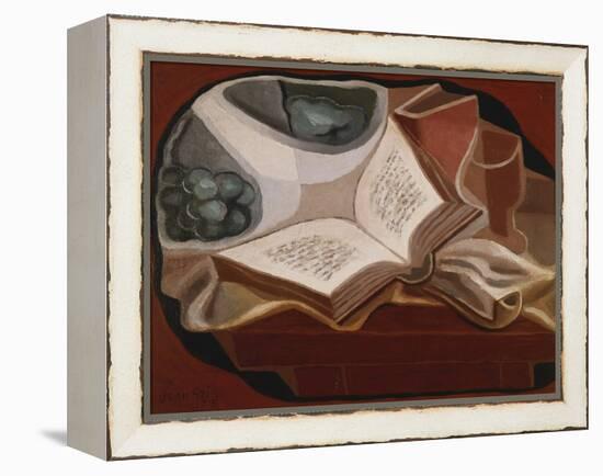 Book and Fruit Bowl-Juan Gris-Framed Premier Image Canvas