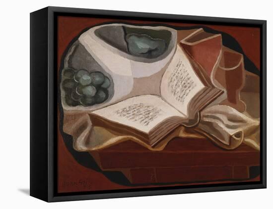 Book and Fruit Bowl-Juan Gris-Framed Premier Image Canvas