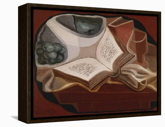 Book and Fruit Bowl-Juan Gris-Framed Premier Image Canvas