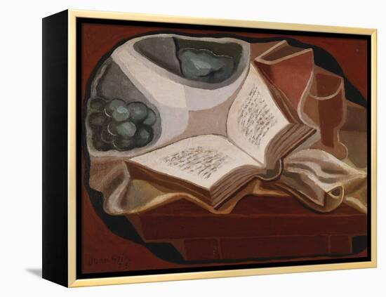 Book and Fruit Bowl-Juan Gris-Framed Premier Image Canvas