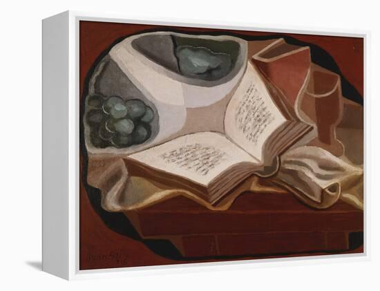 Book and Fruit Bowl-Juan Gris-Framed Premier Image Canvas