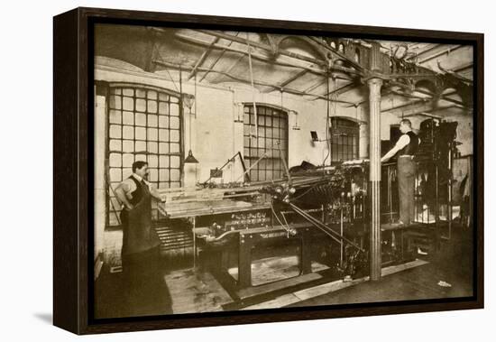 Book and Magazine Printing Press at Harper and Bros., New York City-null-Framed Premier Image Canvas