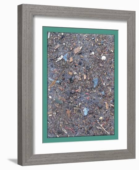 BOOK Cover. 2020 (2), 2020 (Detritus on Recycled Book Cover)-Peter McClure-Framed Giclee Print