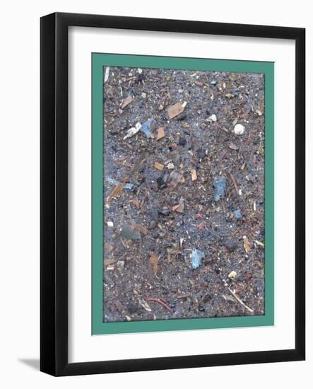 BOOK Cover. 2020 (2), 2020 (Detritus on Recycled Book Cover)-Peter McClure-Framed Giclee Print