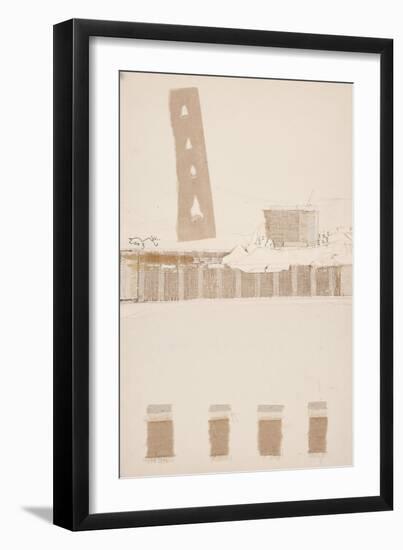 Book Cover 35-Qasim Sabti-Framed Art Print